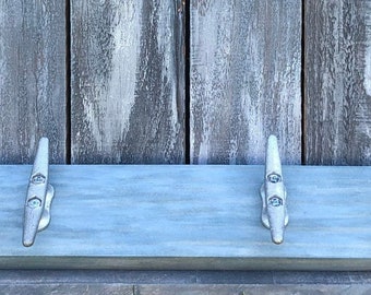 Boat Cleat Coat Rack, Dock Cleat Towel Rack, Nautical Towel Rack, Hat Rack, Book Bag Rack, Key Rack,