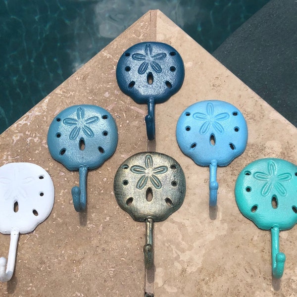 Cast Iron Nautical Anchor Hook Rack – Sea Foam Green – Towel, Coat, Hat & Key Holder