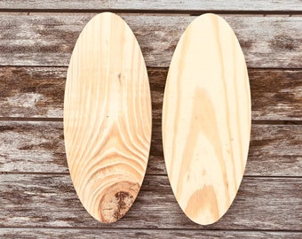 Unfinished wood surfboard blanks 10 inch - Surfboard made of wood - surfboard great for DIY projects.