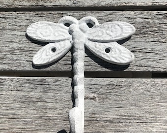 Dragonfly Hook cute for hanging towels, coats, hats, bags, by the pool or near the beach.