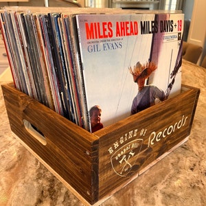 Vinyl LP Record Storage Bin