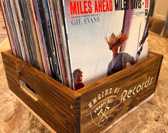 Vinyl LP Record Storage Bin
