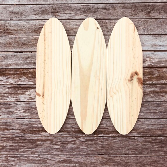 Unfinished wood deals surfboard