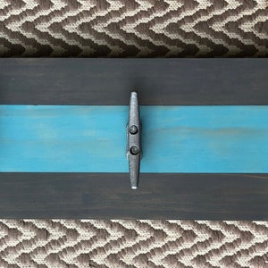 Coastal towel Boat Coat Rack, Rack, Coat and wall hook for coats, Cleats