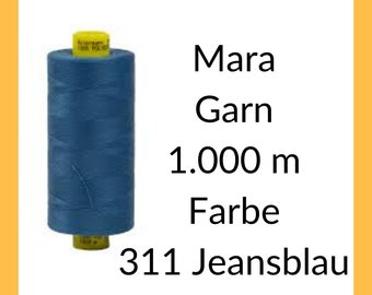 Gütermann Nähgarn Mara Nr. 120 mit 1000 Metern Lauflänge Farbe blau  311 oder rot 156