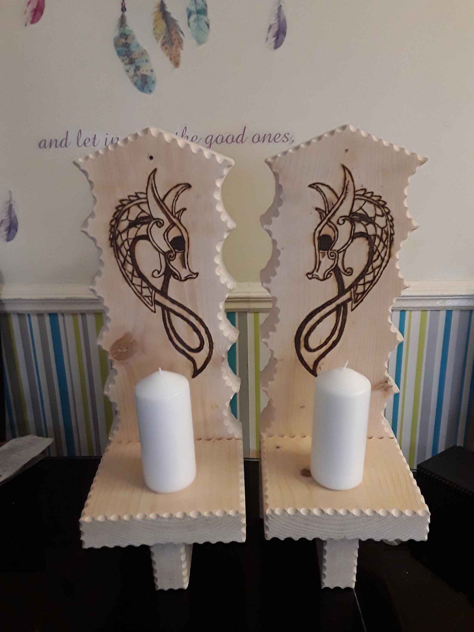 Large Pagan Wiccan Norse Candle Holders Etsy UK