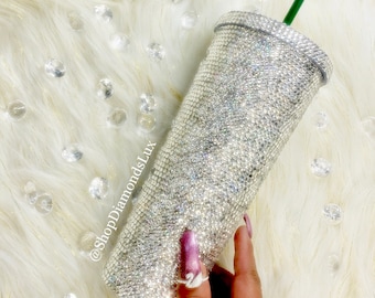 Aangepaste Swarovski Bling Starbucks-beker