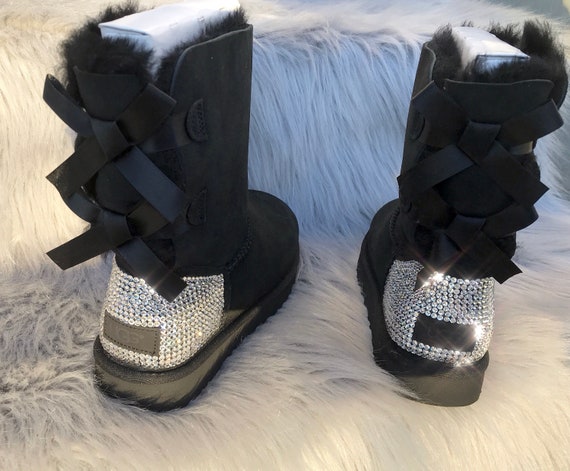 Buy Custom Bailey Buttom UGG Boots Made with Swarovski Crystals