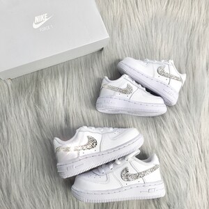 Swarovski Nike Air Force 1 Low Baby Shoes Toddler Sneakers - Etsy