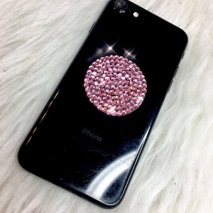 Bling Popsocket With Pink Swarovski Crystals