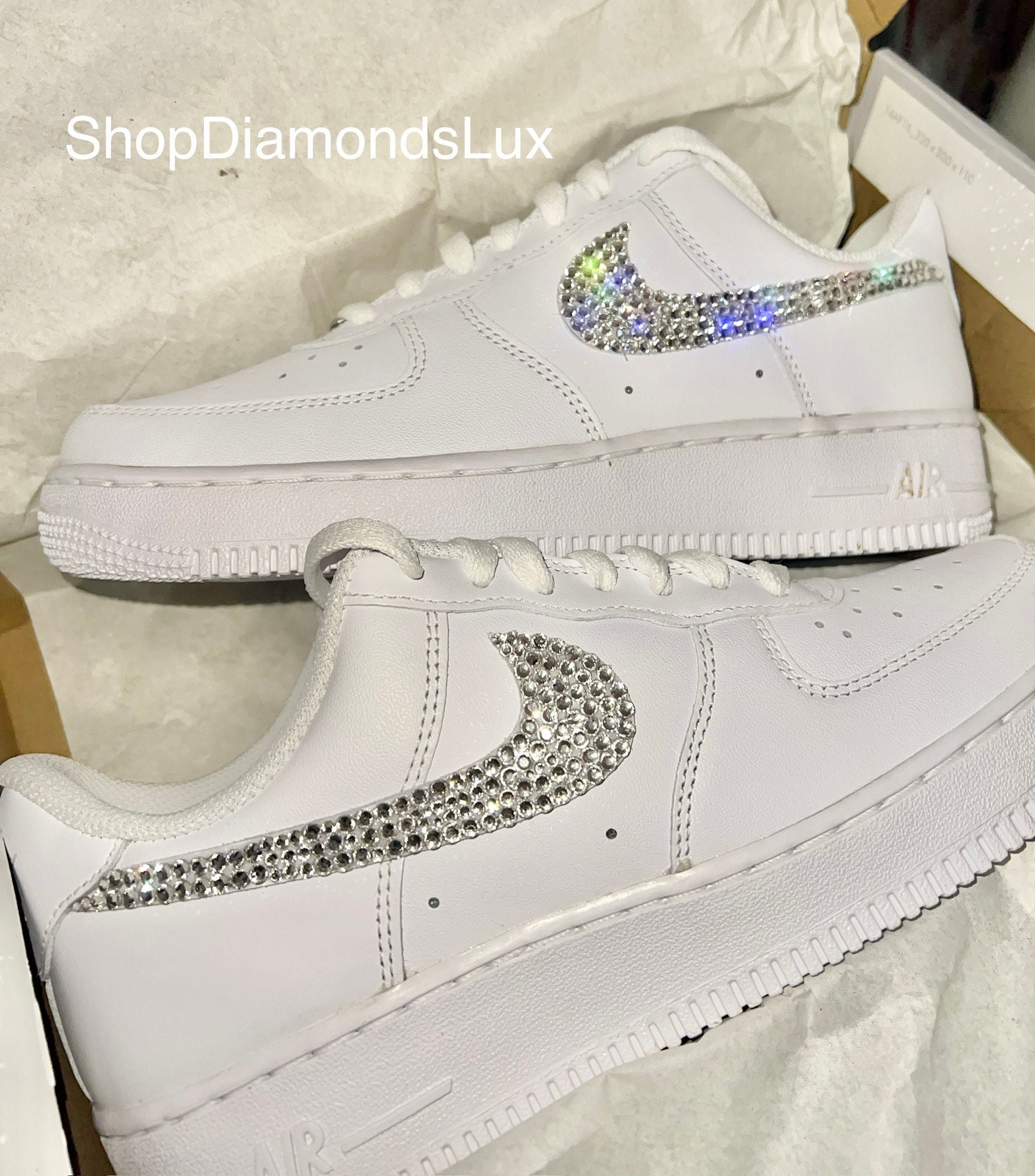 diamond encrusted nike shoes