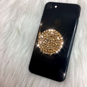 Gold Swarovski Crystal Bling Popsocket