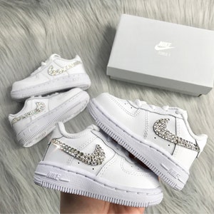 Swarovski Nike Air Force 1 Low Baby Shoes Toddler Sneakers - Etsy
