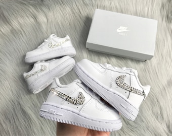 Swarovski Nike Air Force 1 Low Baby Shoes Toddler Sneakers