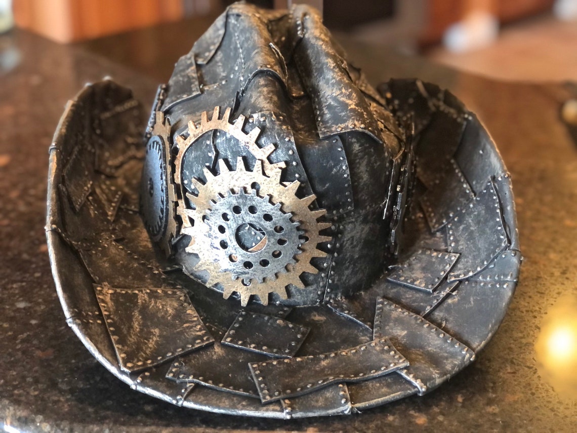 Steampunk Cowboy Hat custom made Etsy