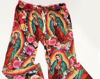 Our Lady of Guadalupe Pajama Bottom, Lounge Pants, Workout clothes, Yoga Pants