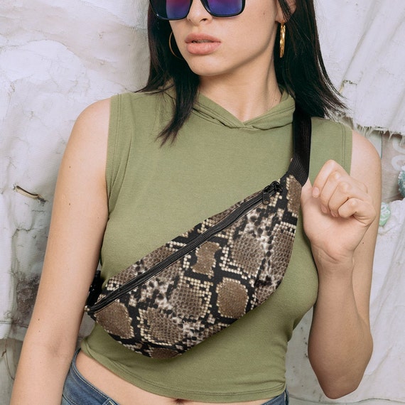 Snakeskin bum bag hot sale
