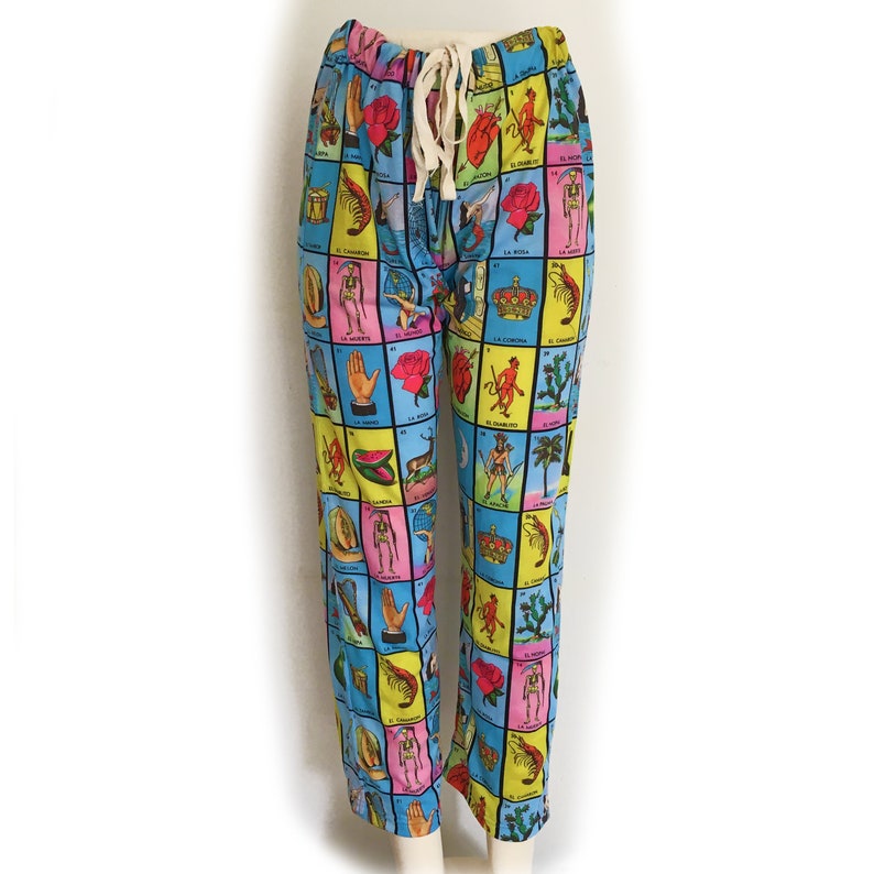 Mexican Loteria Pajama Pants Unisex Bottoms for Adults and Etsy