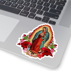 Calcomanía de la Virgen María, calcomanía adhesiva de Nuestra Señora de Guadalupe