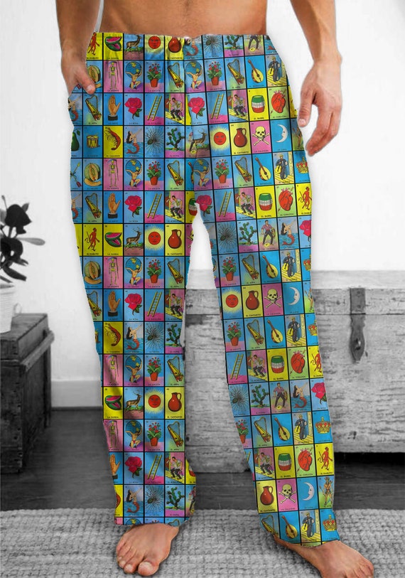 Mexican Loteria Pajama Bottoms Lottery Bingo Unisex Lounge Etsy