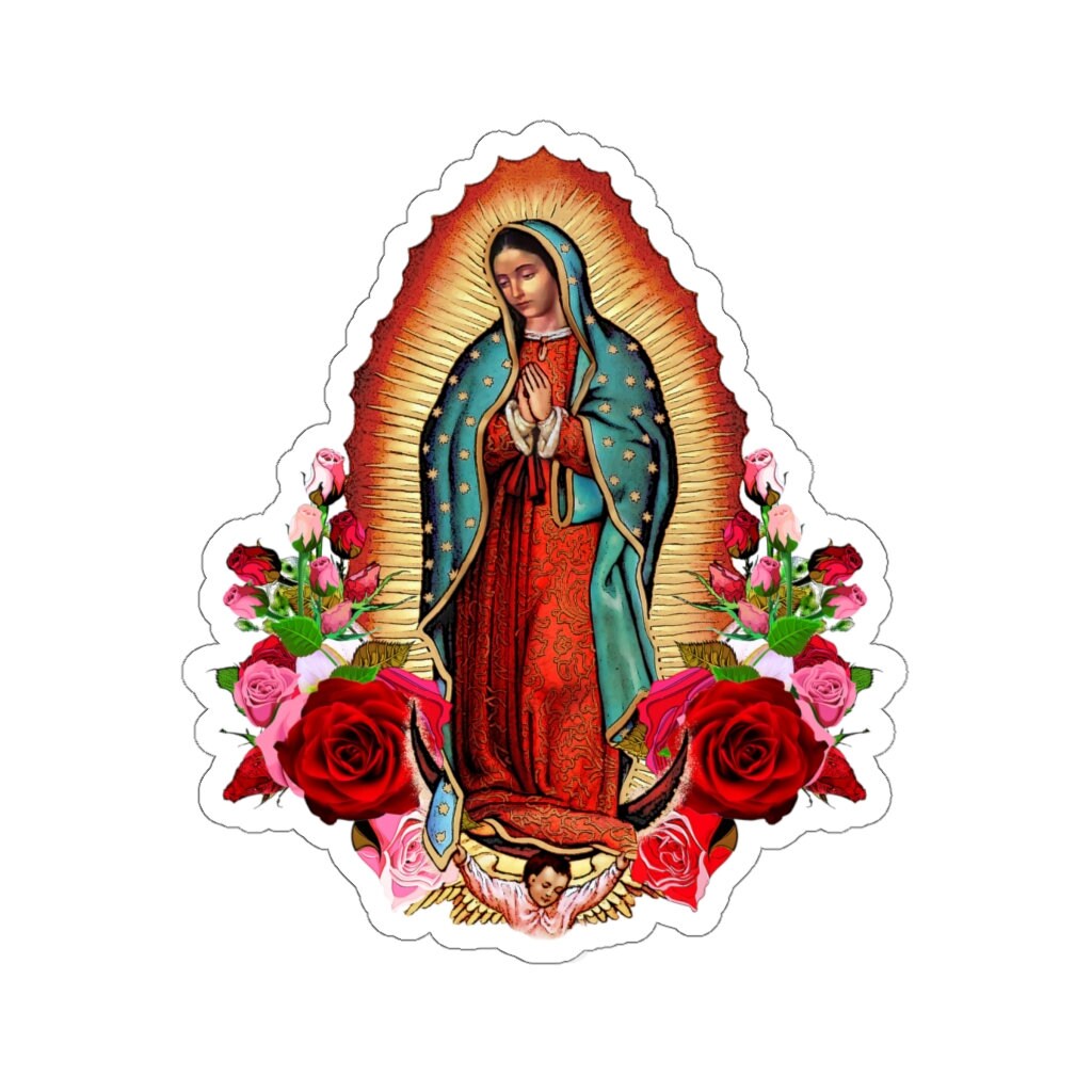 Virgencita de Guadalupe Adhesive Decal Laptop Sticker Gift Etsy