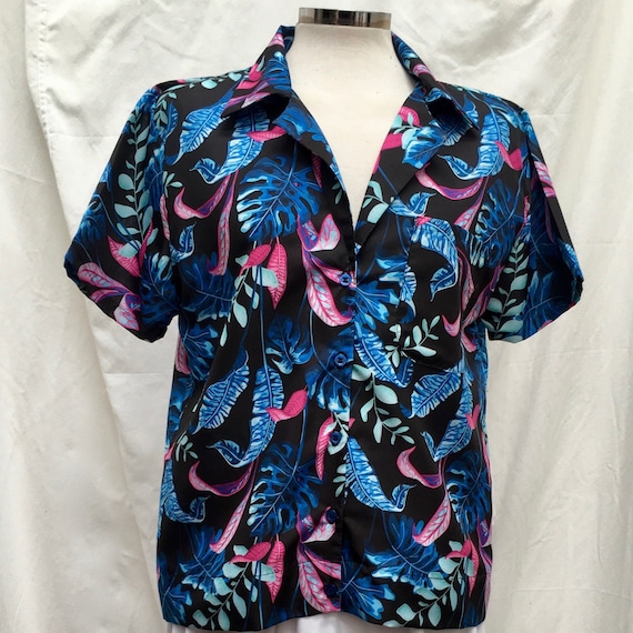 Blusa hawaiana para mujer camisa con estampado - Etsy México