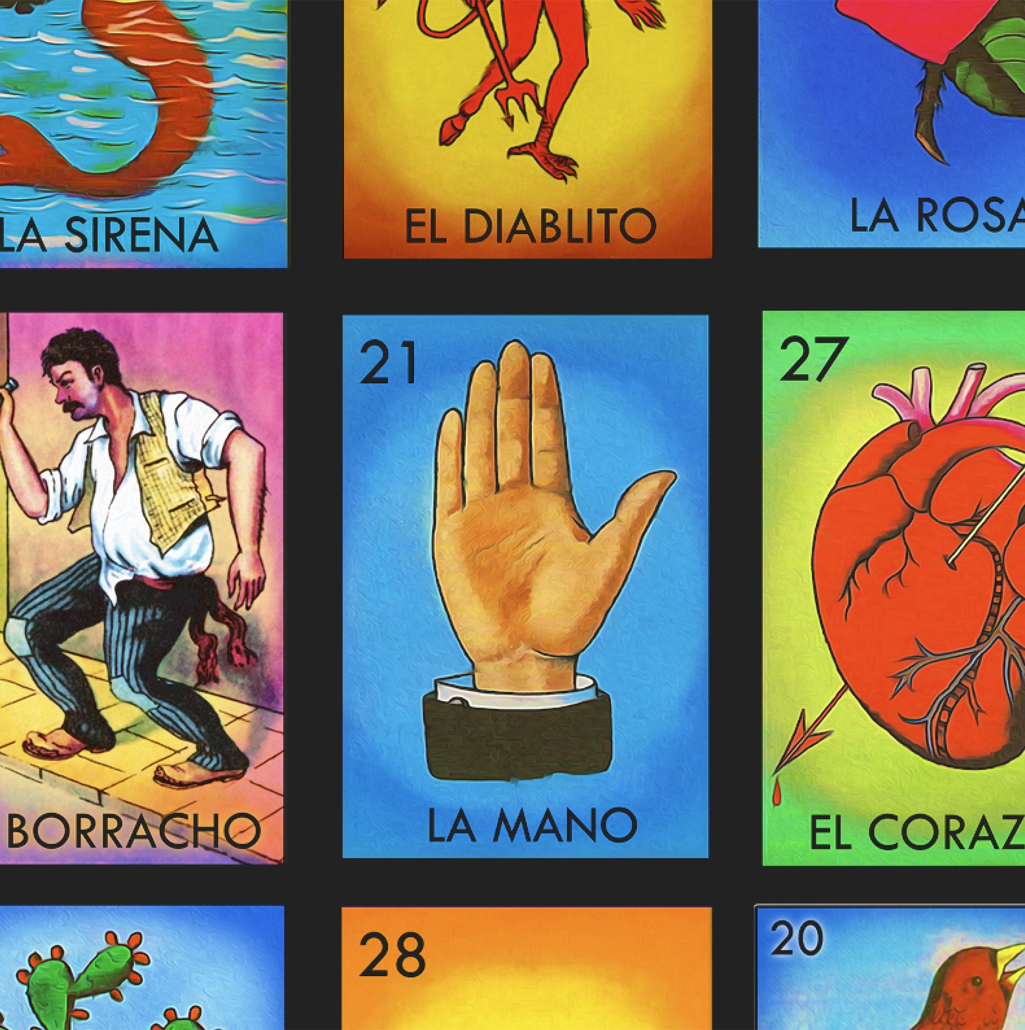 Loteria Cards T-shirt Mexican Lottery Cards for Adults and - Etsy India