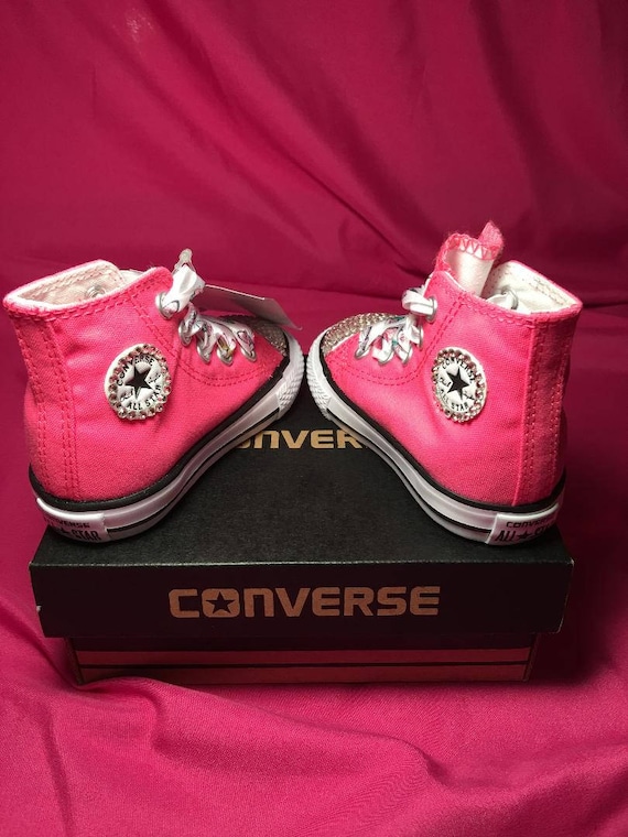 Authentic Chuck Taylor Toddler Girl's Blinged Out Converse in Color Red, Toddler Converse, Converse, Chuck Taylor's, Rhinestone Converse Authentic Chuck Taylor Toddler Girl's Blinged Out Converse in Color Red, Toddler Converse, Converse, Chuck Taylor's, Rhinestone Converse