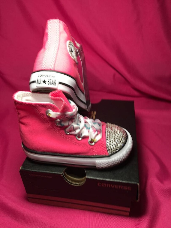 Authentic Chuck Taylor Toddler Girl's Blinged Out Converse in Color Red, Toddler Converse, Converse, Chuck Taylor's, Rhinestone Converse Authentic Chuck Taylor Toddler Girl's Blinged Out Converse in Color Red, Toddler Converse, Converse, Chuck Taylor's, Rhinestone Converse