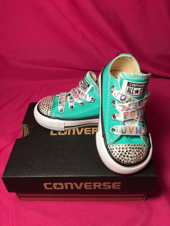 Authentic Chuck Taylor Toddler Girl's Blinged Out Converse in Color Red, Toddler Converse, Converse, Chuck Taylor's, Rhinestone Converse Authentic Chuck Taylor Toddler Girl's Blinged Out Converse in Color Red, Toddler Converse, Converse, Chuck Taylor's, Rhinestone Converse