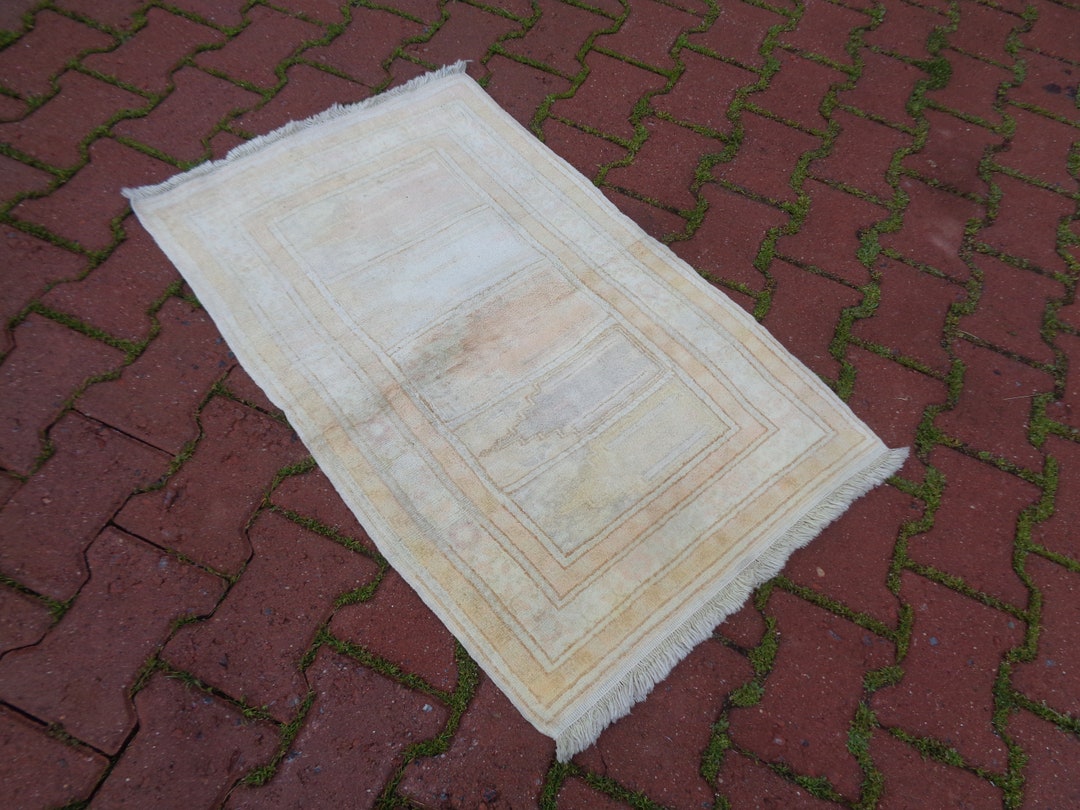 3x2 Ft Pastel Vintage Entry Rugs Soft Touch Small Carpet for Study Nook ...