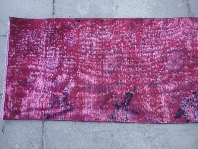 Extra Long Runner Dark Red Runner Rug Boho Stair Treads Etsy