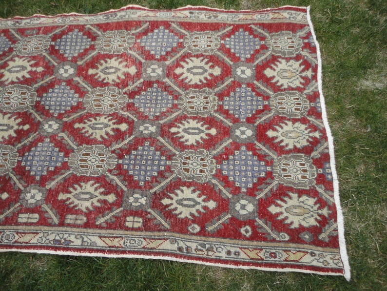 Dining Room Rug,Turkish Bedroom Carpet,Living Room Rug,Hand Made Kitchen Rug,Genuine Company Rug,Vintage Study Room Rug 8/' 5/'/' x 3/' 8/'/' MEZ\u0130