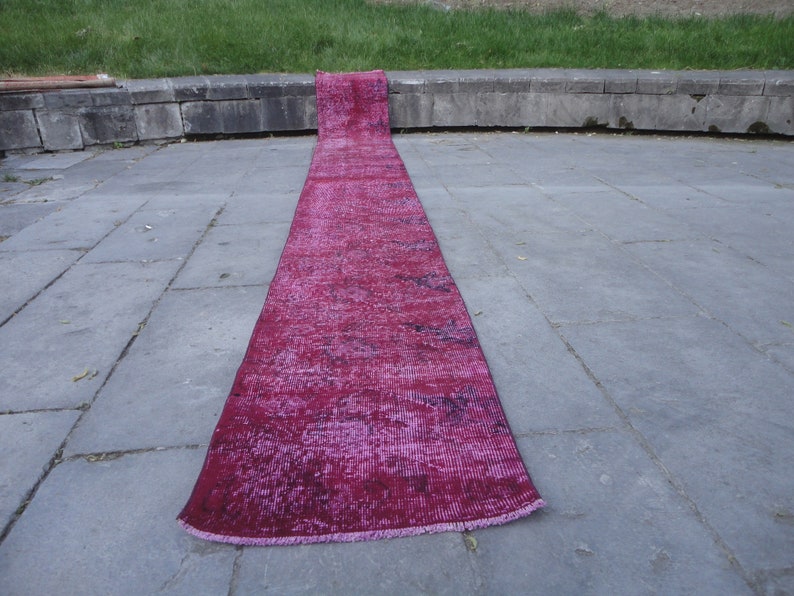 Extra Long Runner Dark Red Runner Rug Boho Stair Treads Etsy