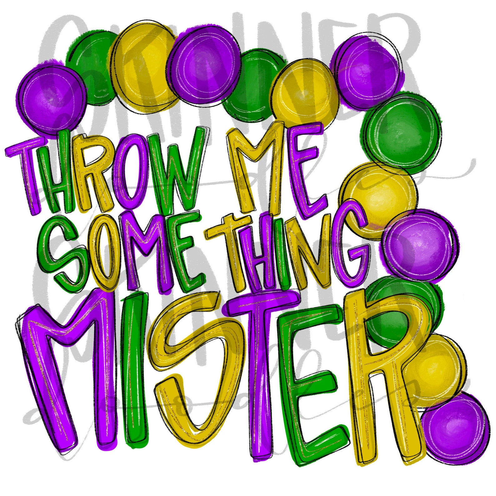 Mardi Gras Throw Me Something Mister PNG SVG Beads for Shirts Etsy