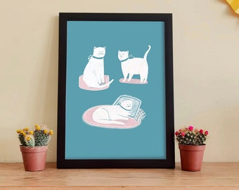 End Of Line SALE - Cats print