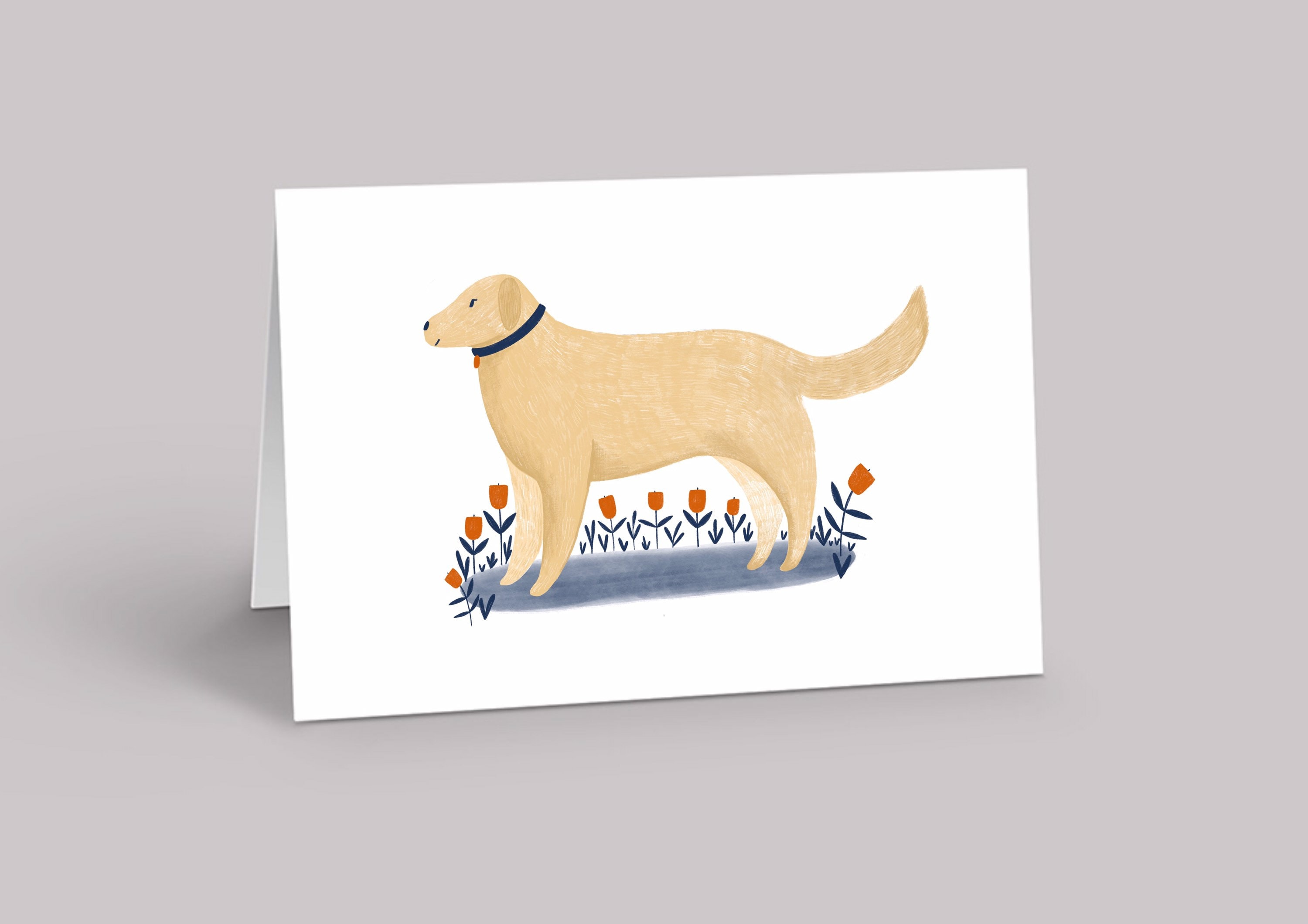 Ilustración De Perros Dibujados A Mano Tarjeta De Felicitación Del 2018 Y Más Vectores Libres De