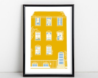 Georgian house print