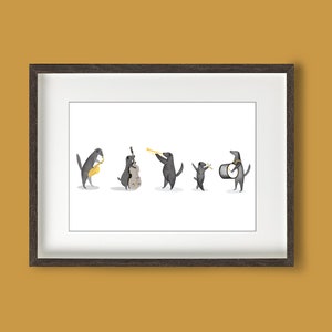 Musical dogs print image 1