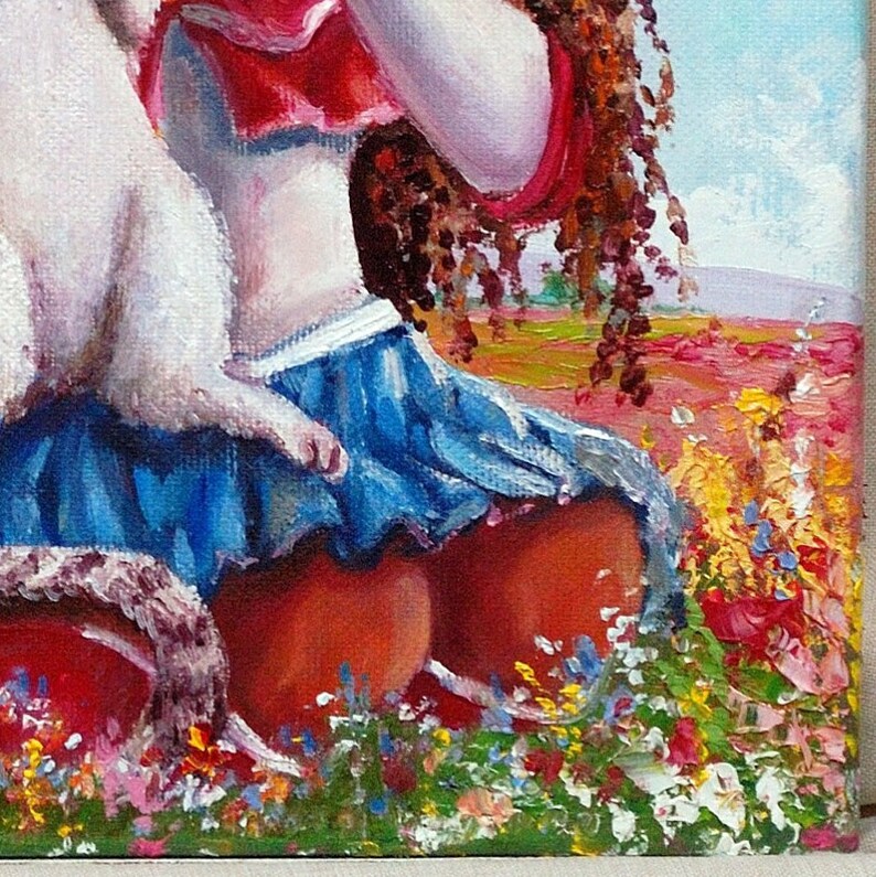 Custom Anime Oil Painting From Your Photo Beautiful Fantasy Etsy