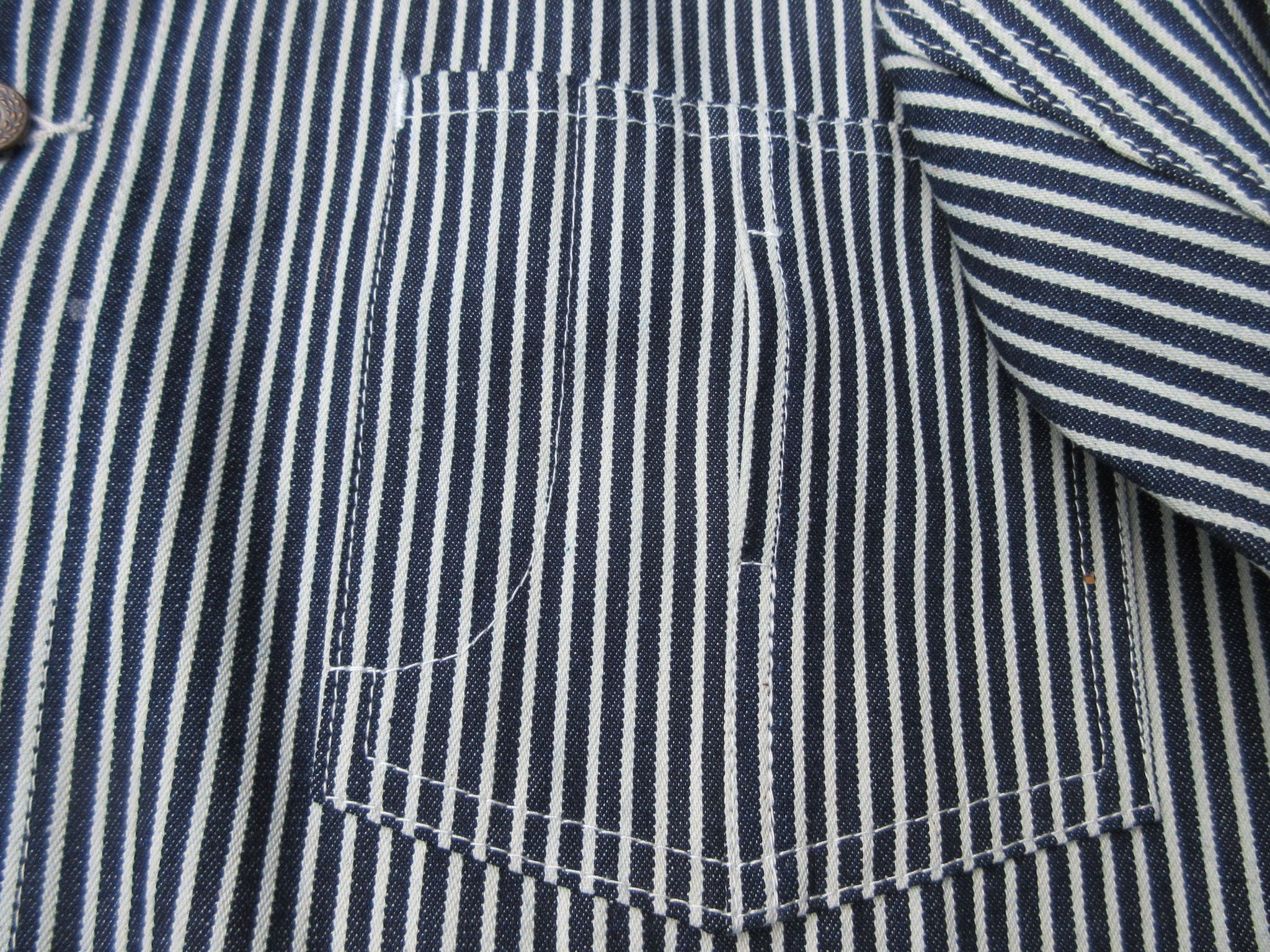 Heavy Engineer Hickory Stripe Denim Vintage Worker Jacket 1918 - Etsy ...