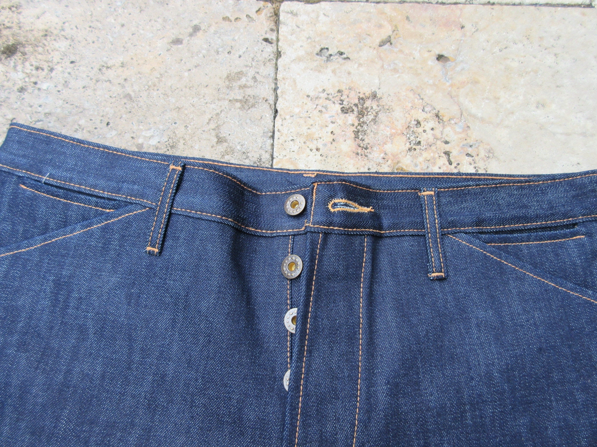 Quartermaster Naval Denim Jeans 30s Style 6-pocket Rockabilly - Etsy