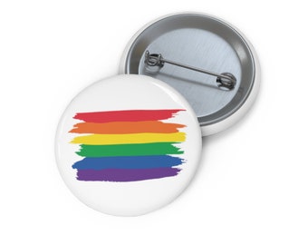 Love Is Love Pin. Rainbow Pin Button. Support LGBTQIA. LGBTQ Badge. Rainbow Heart Pin. Pride Month Pin Badge. Pride Month Gift. Pride Pin