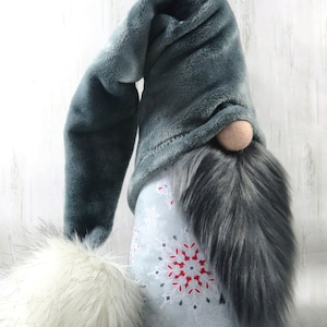 LARGE 14&quot;  Grey Gnome Nordic Scandinavian Nisse Tomte Gonk