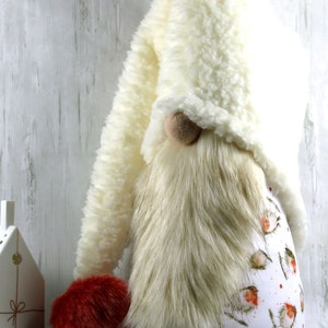 LARGE 14&quot; Christmas Robins Gnome Nordic Scandinavian Nisse Tomte Gonk