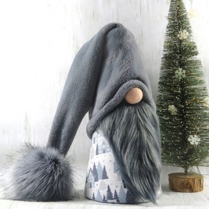 LARGE 14&quot;  Grey Gnome Nordic Scandinavian Nisse Tomte Gonk