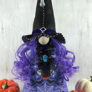 Violette  16inch Halloween Witch Gnome  Swedish Tomte Norwegian Nisse Nordic Style Gnome