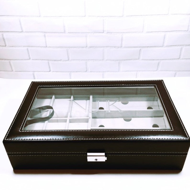 Mens Watch Display Case Sunglasses Box Personalized Gift For Etsy