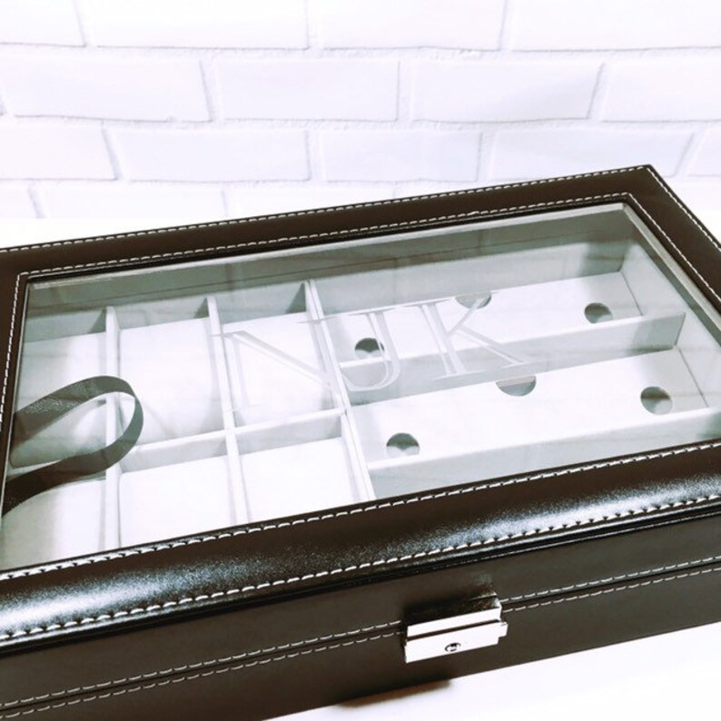 Mens Watch Display Case Sunglasses Box Personalized Gift For Etsy