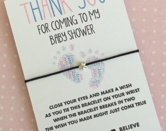 baby shower bracelet favors